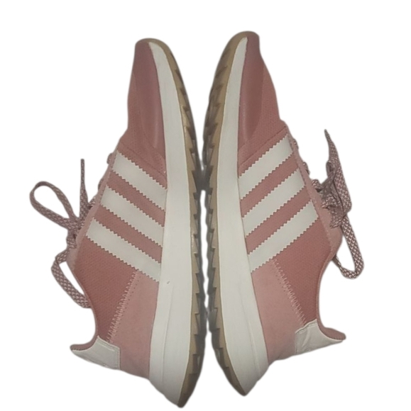 Adidas Womens Flashback Blush Pink Leather And Suede Running Shoes Size 7 - Picture 4 of 7